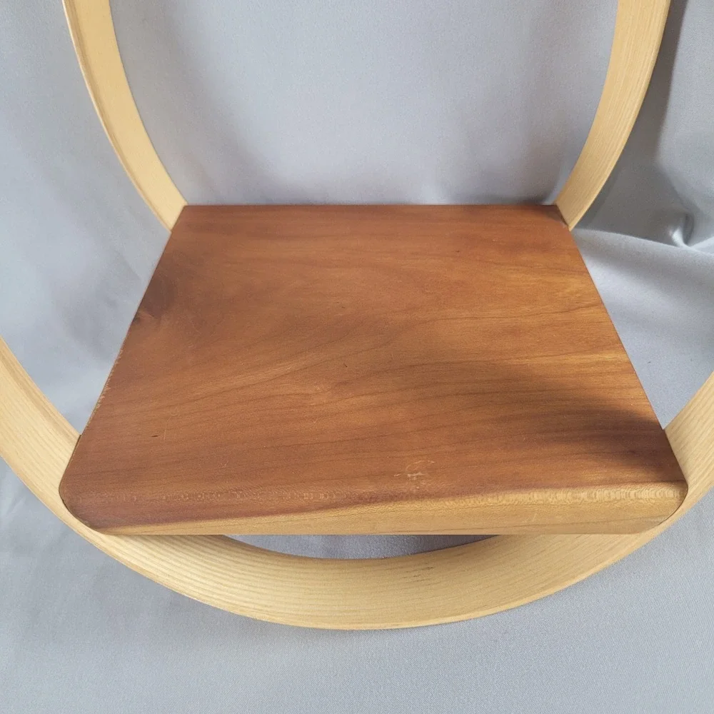 Wood Teardrop Hanging Plant Shelf Bentwood Boho Danish Scandinavian Style